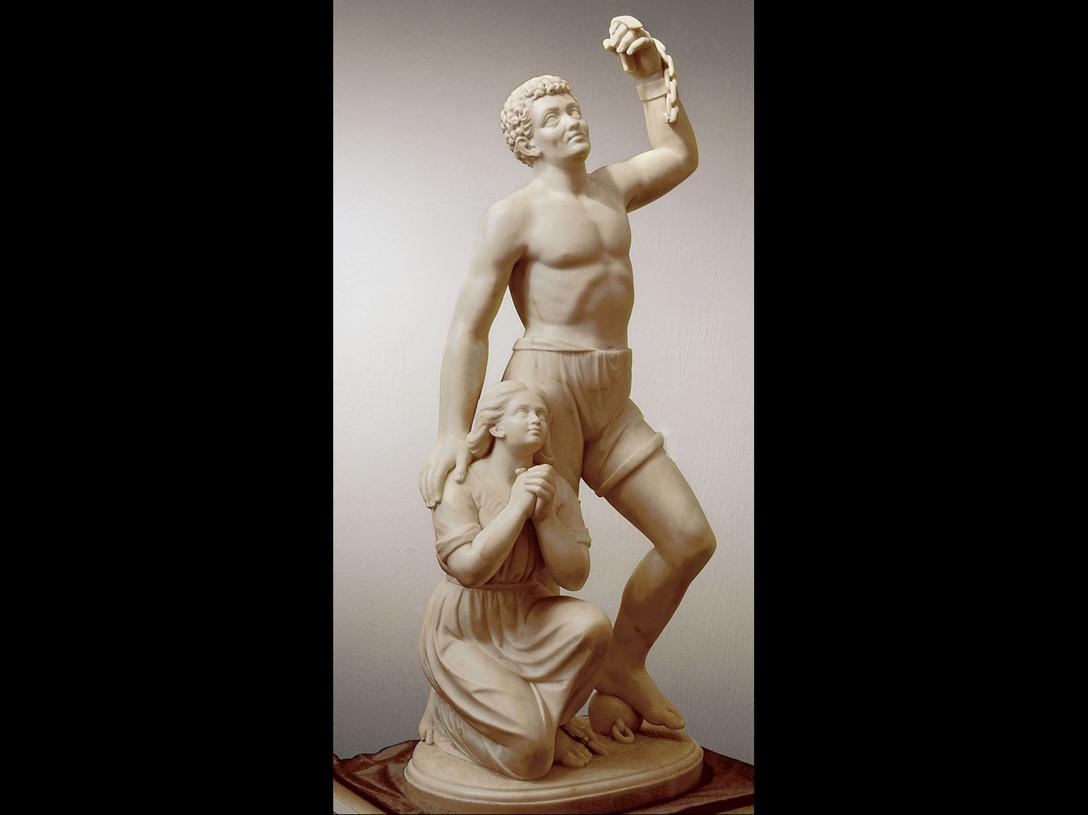 Marble 1867 Forever Free. Edmonia Lewis