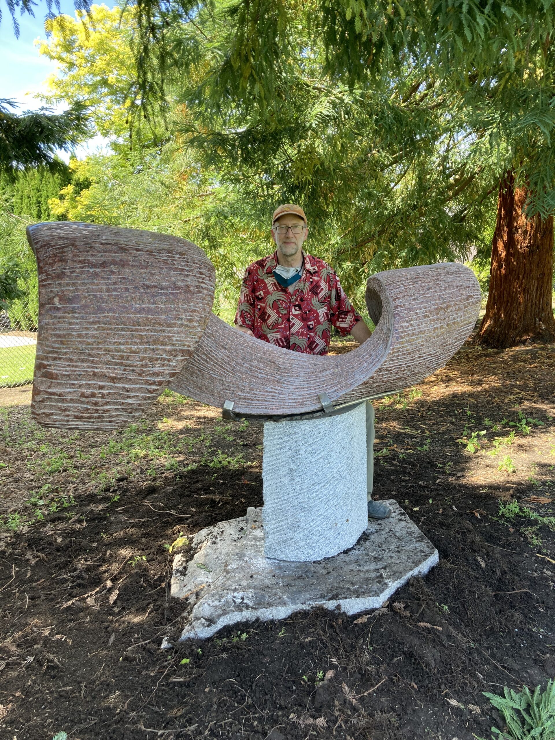 Ken Barnes with Red Spiral