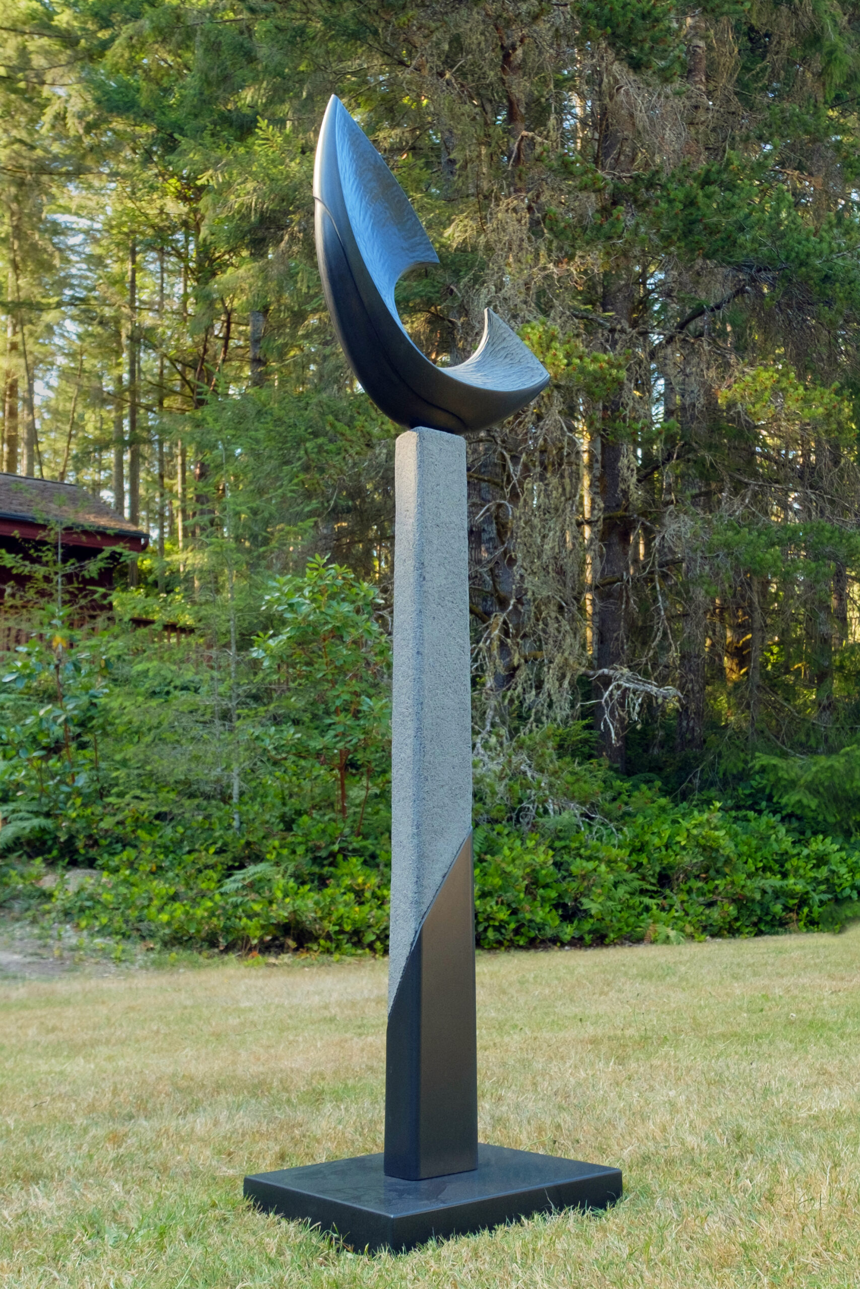 Over The Moon 2017, Basalt 65"x18"x16" Jeremy Kester