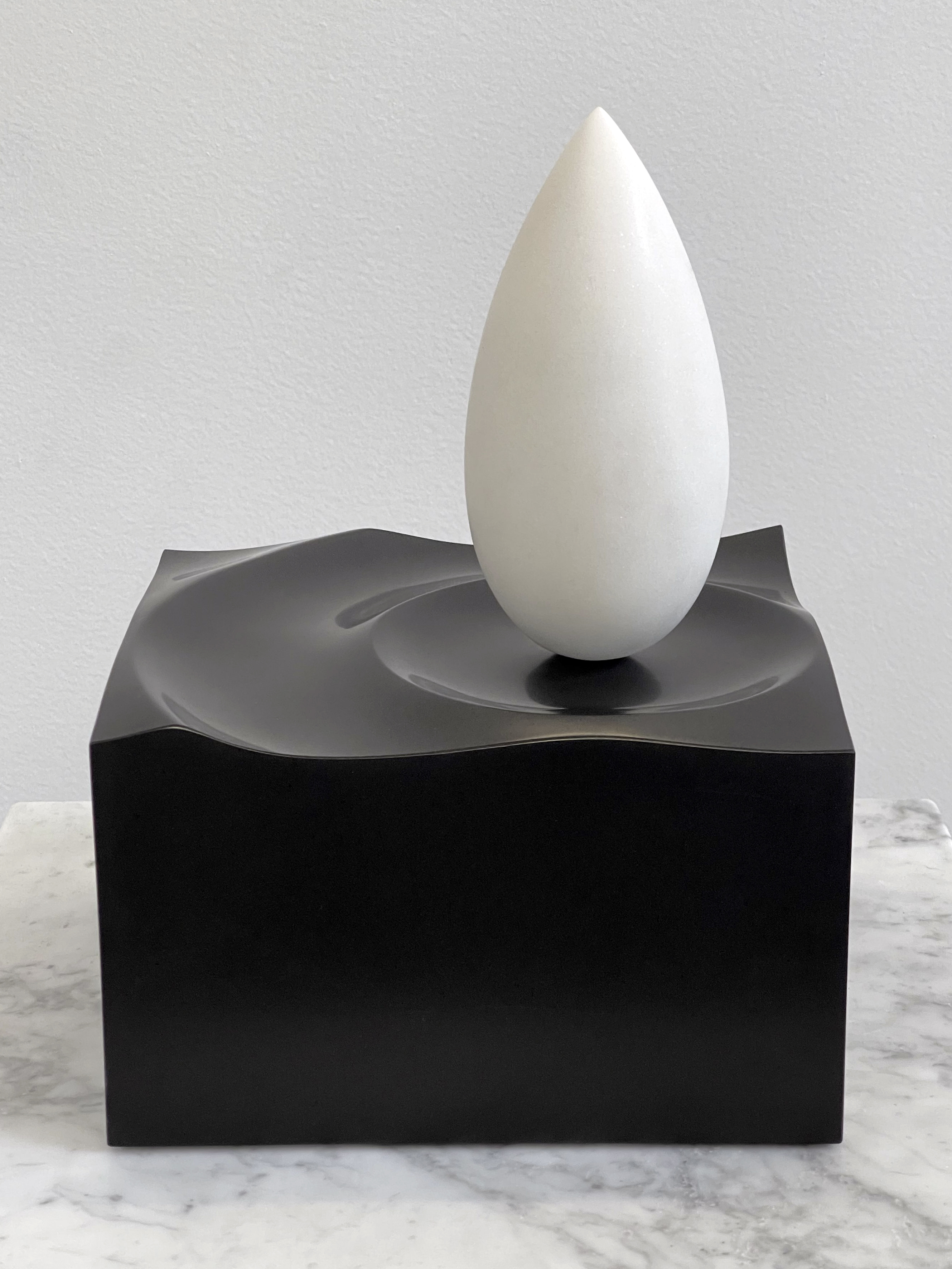 The Last Drop 2021 Marble, Basalt 14"x10"x9" Jeremy Kester